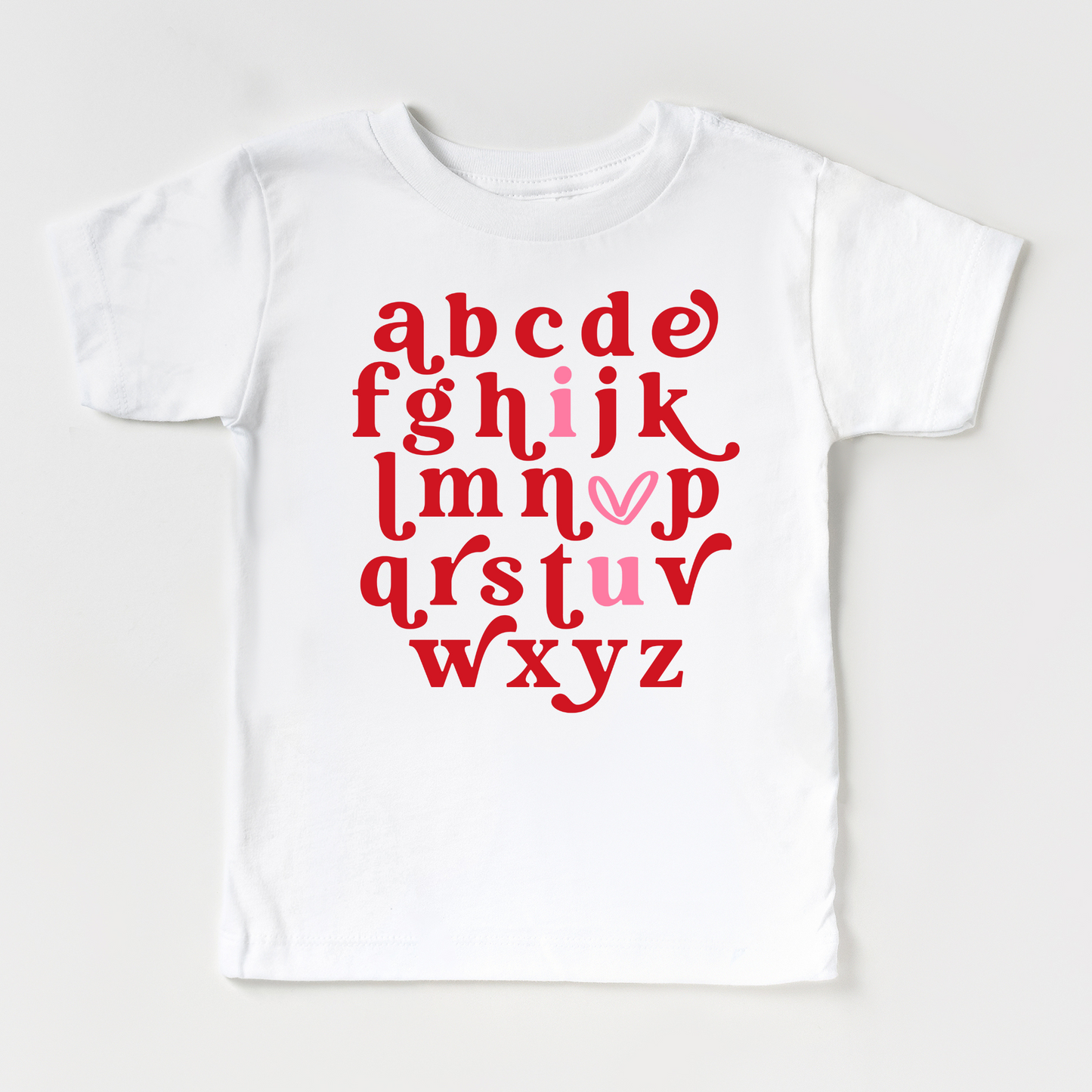 ABC… I Love You White Tee