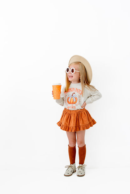 Pumpkin Patch Girly Natural Crewneck