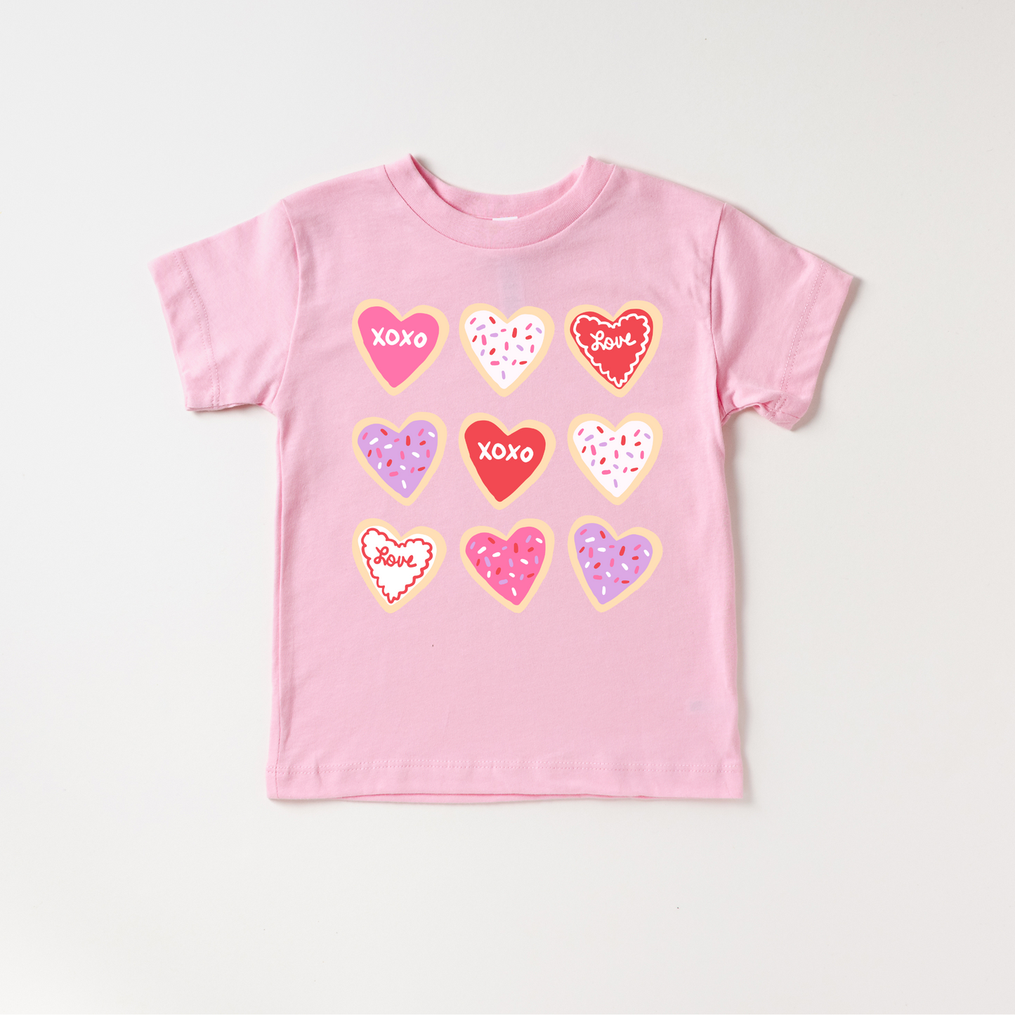 Valentines Cookies Pink Tee