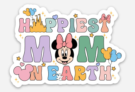 Happiest Mom on Earth Sticker