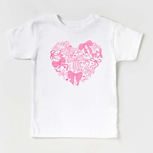 Heart Full of Bows White Tee