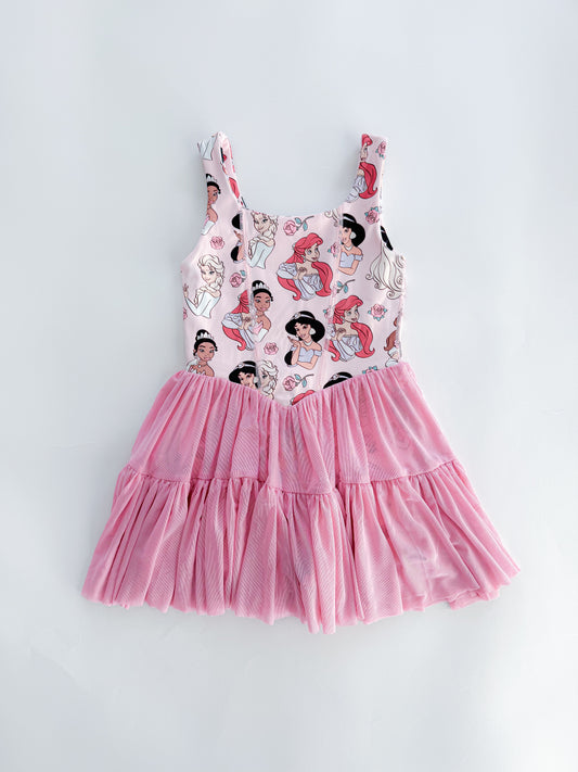 Ready to Ship Activewear Classic Princess Dress With Attached Shorties