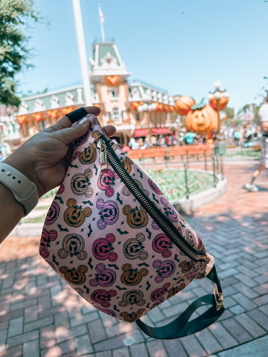 Large Pink Pumpkin Fanny Pack