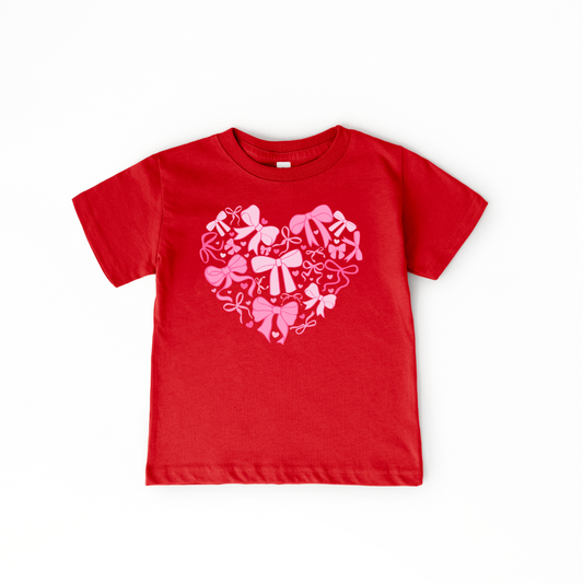 Heart Full of Bows Red Tee