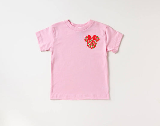 Pink Strawberry Mouse Tee