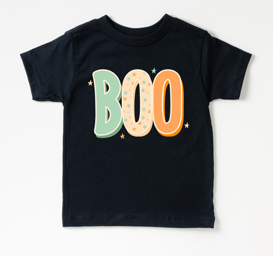 Blue BOO Black Tee