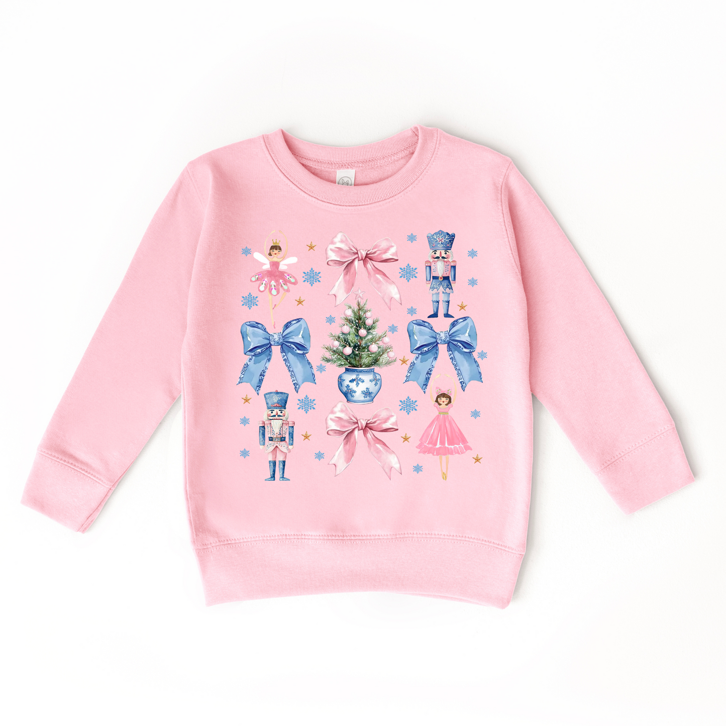 Coquette Nutcracker Pink Toddler Crewneck