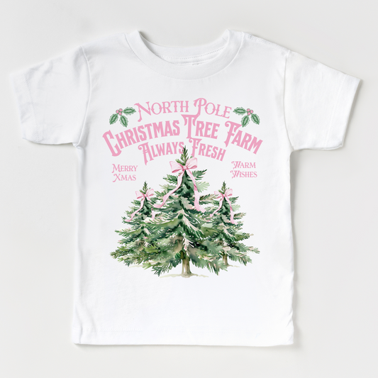 Christmas Tree Farm White Tee