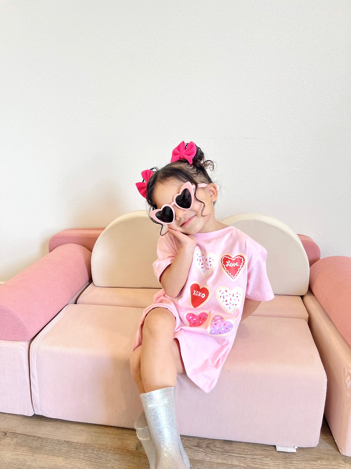 Valentines Cookies Pink Tee