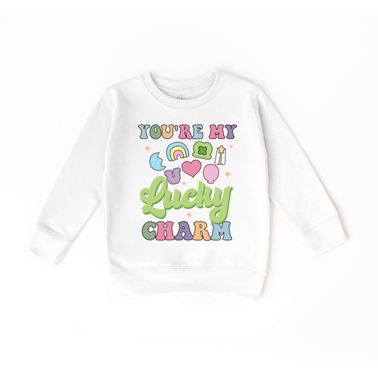 Your My Lucky Charm White Crewneck