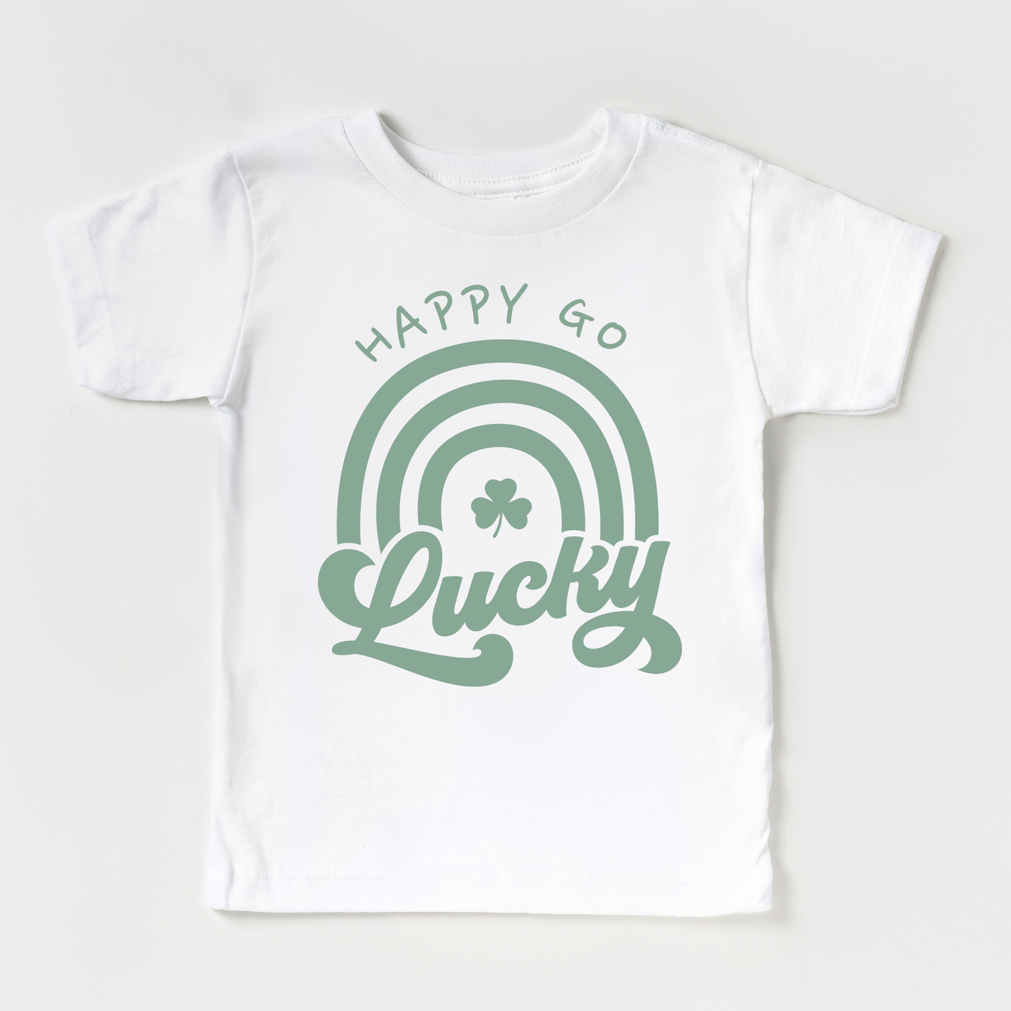 Happy Go Lucky White Tee