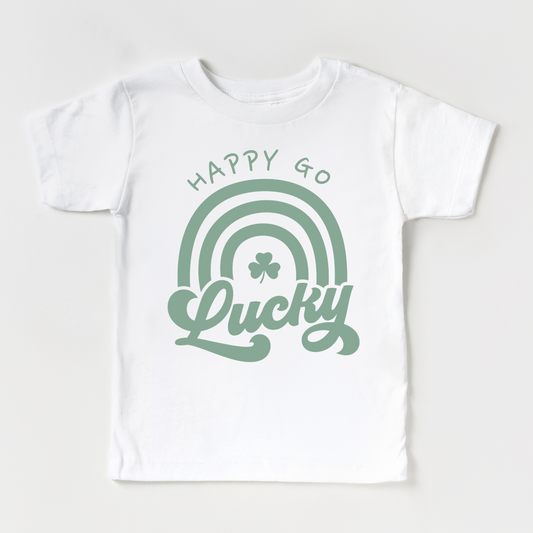 Happy Go Lucky White Tee