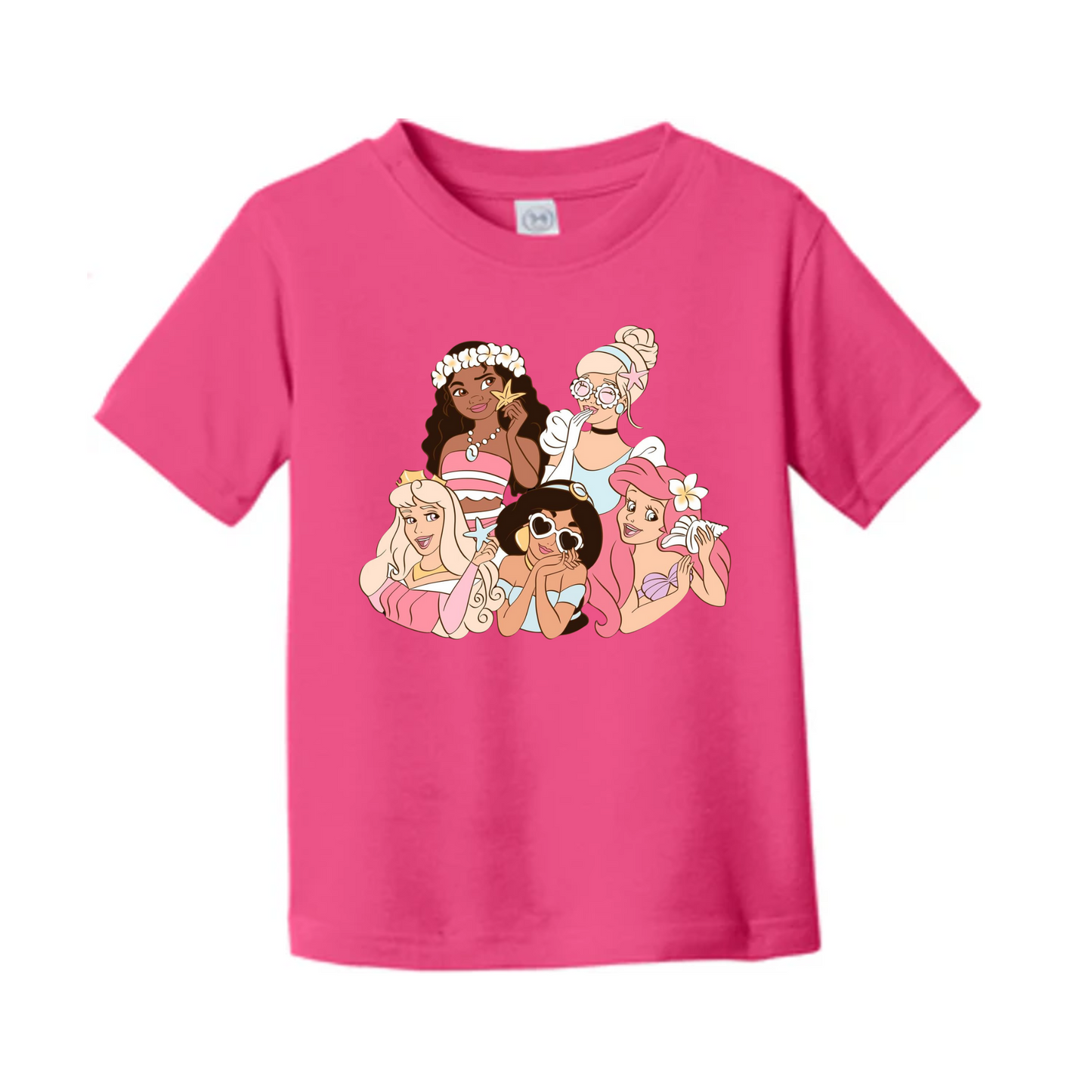 Princess Summer Squad Hot Pink Tee